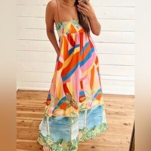 Show Me Your MuMu Multicolor Tropical Maxi Dress